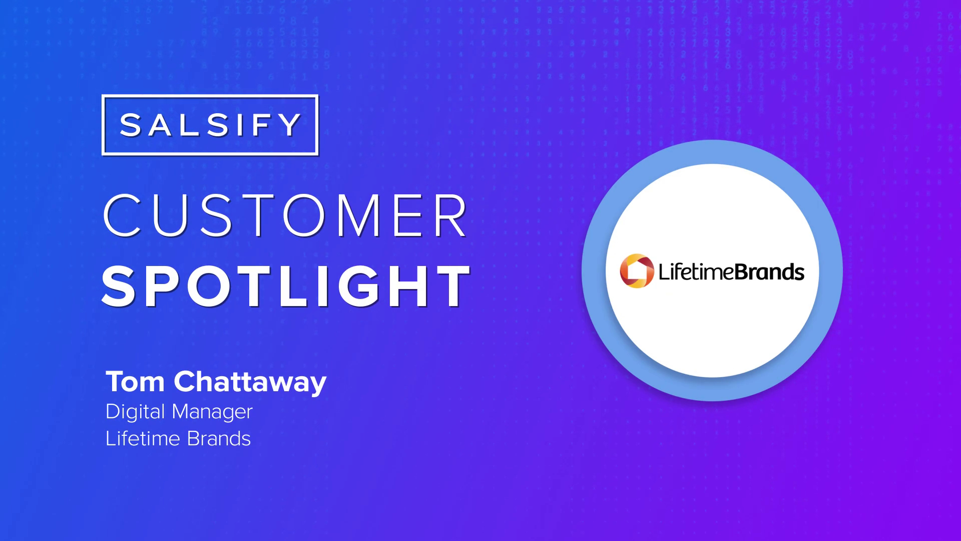Lifetime Brands Customer Spotlight Salsify Resource Video